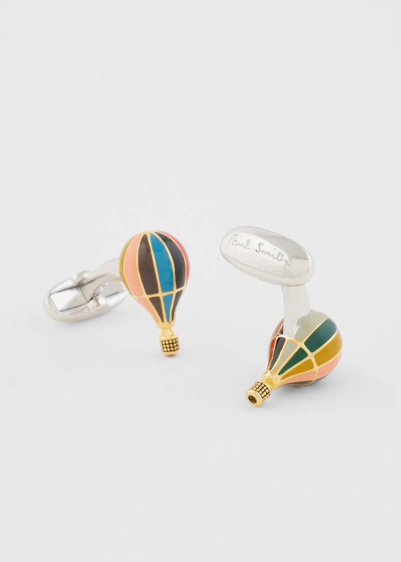 'Signature Stripe' Hot Air Balloon Cufflinks 3