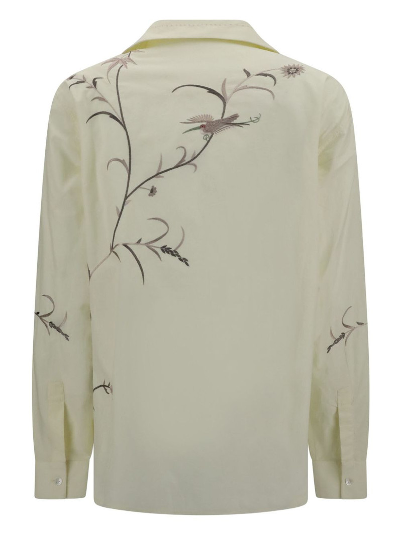 floral-bird embroidered shirt 3