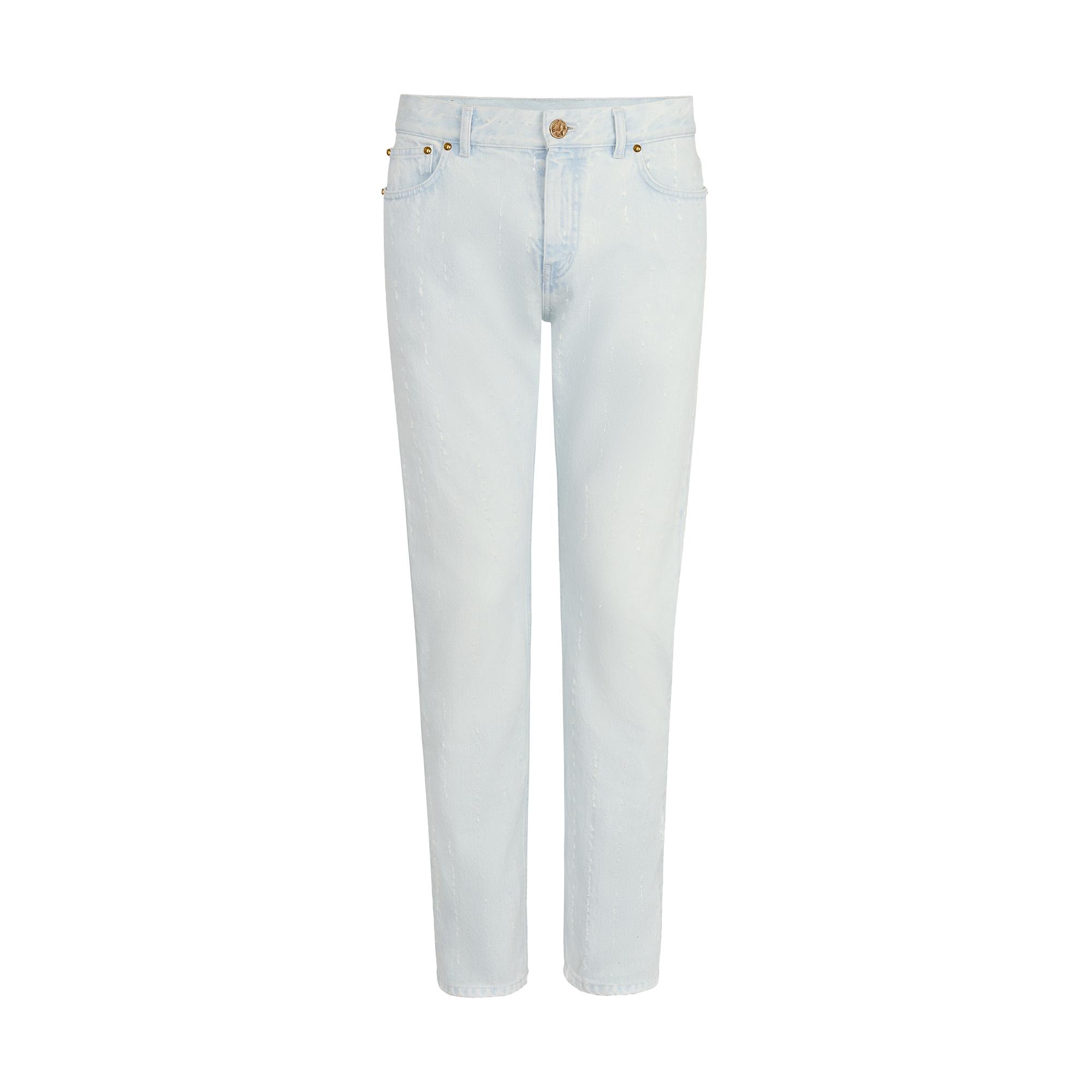 Perforated Slim Jeans - 1