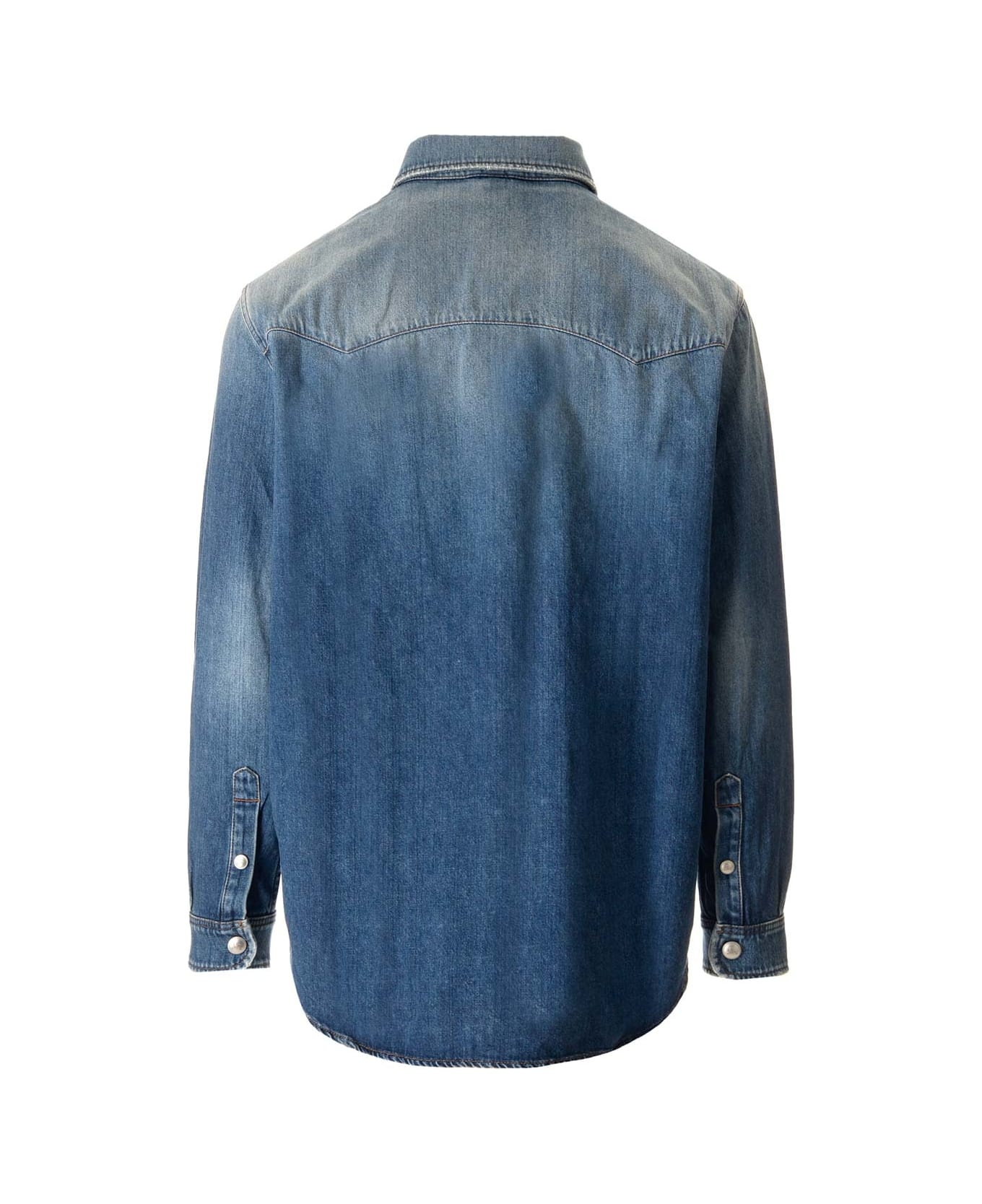 Denim Shirt With Pockets - 2