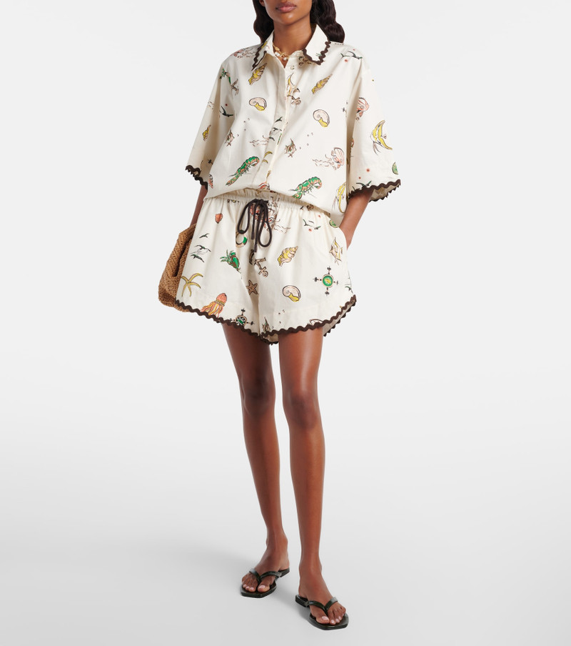 ALÉMAIS Printed cotton shorts outlook