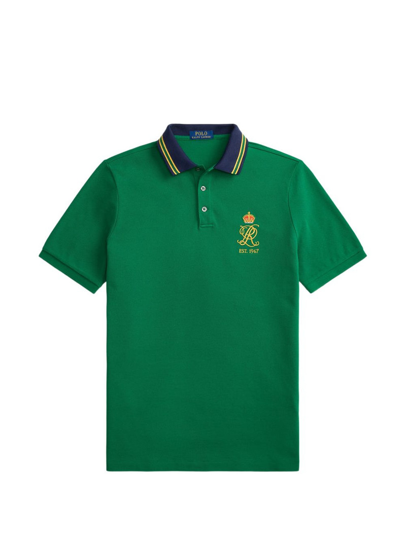 buttoned logo polo shirt 1