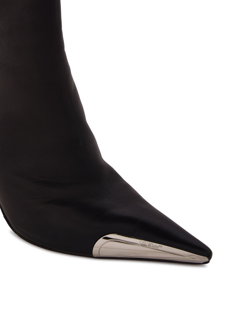 Silver Allen Frame Ankle Boot Black Silv 5