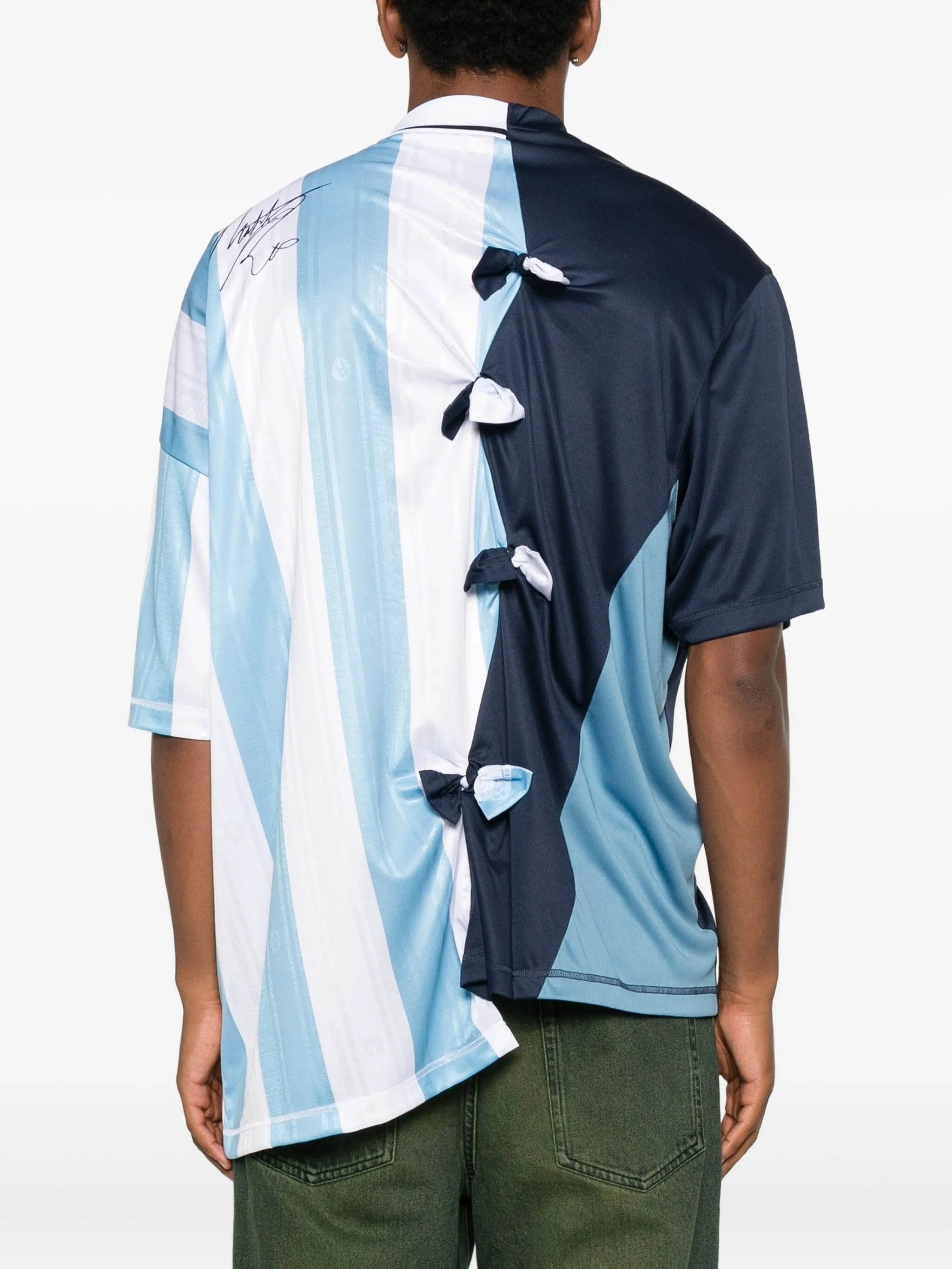 Martine Rose Panelled Striped Jersey - 4