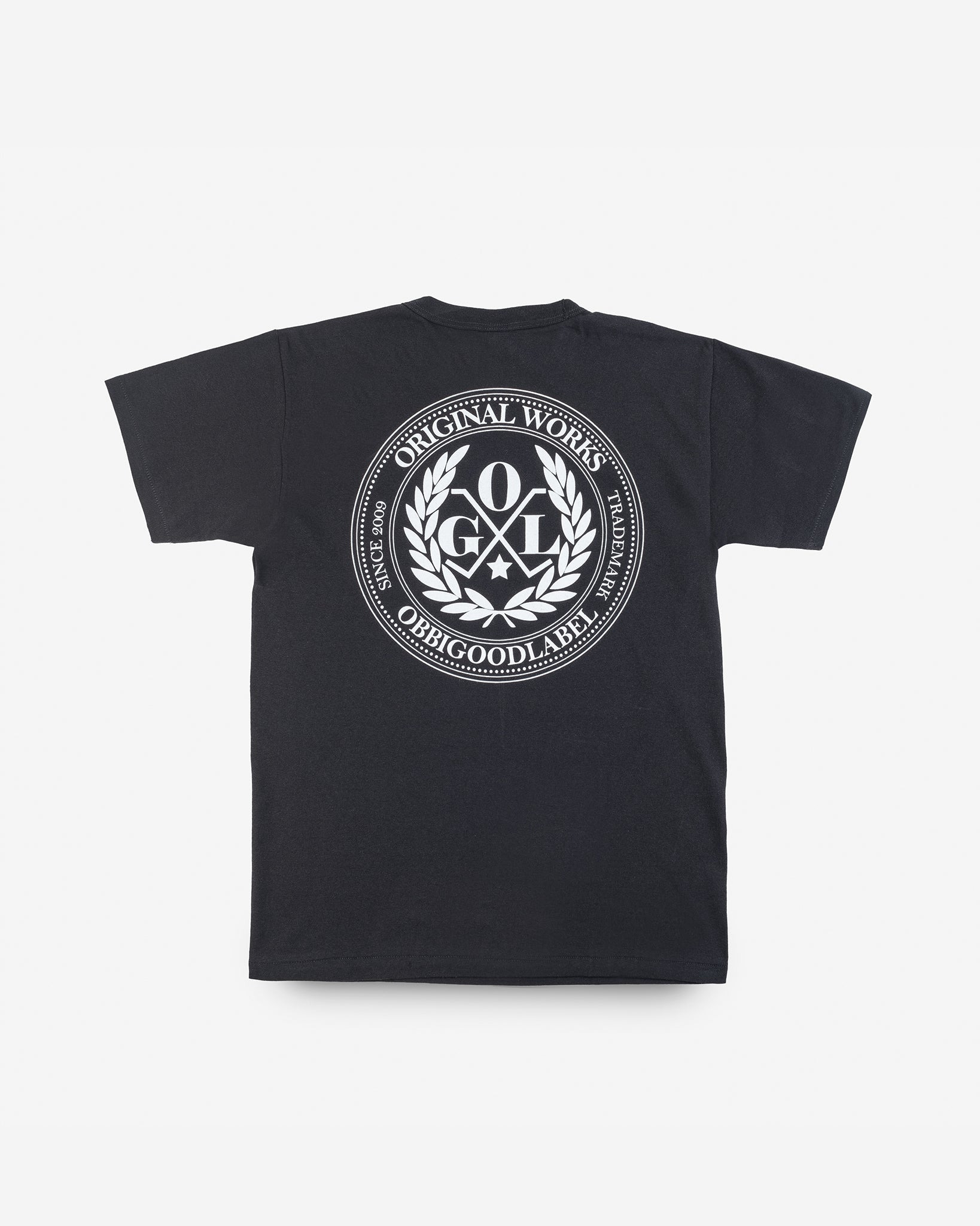 OGL-TEE-LOT20-LOGO-CHA OGL 6.2oz Ringspun T-shirt - Silkscreen Printed 'OGL Logo' - Charcoal - 4