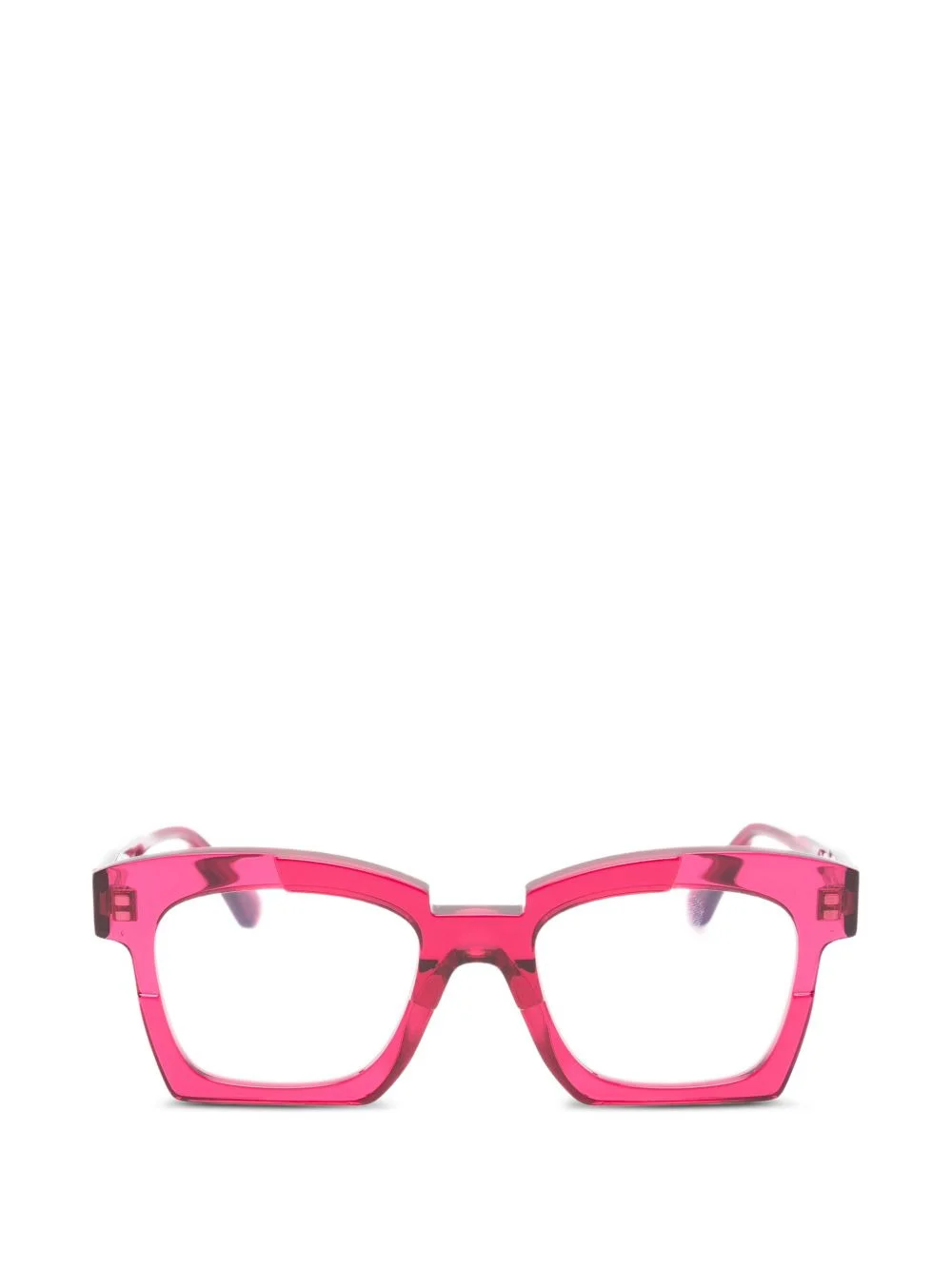 geometric-frame glasses - 1
