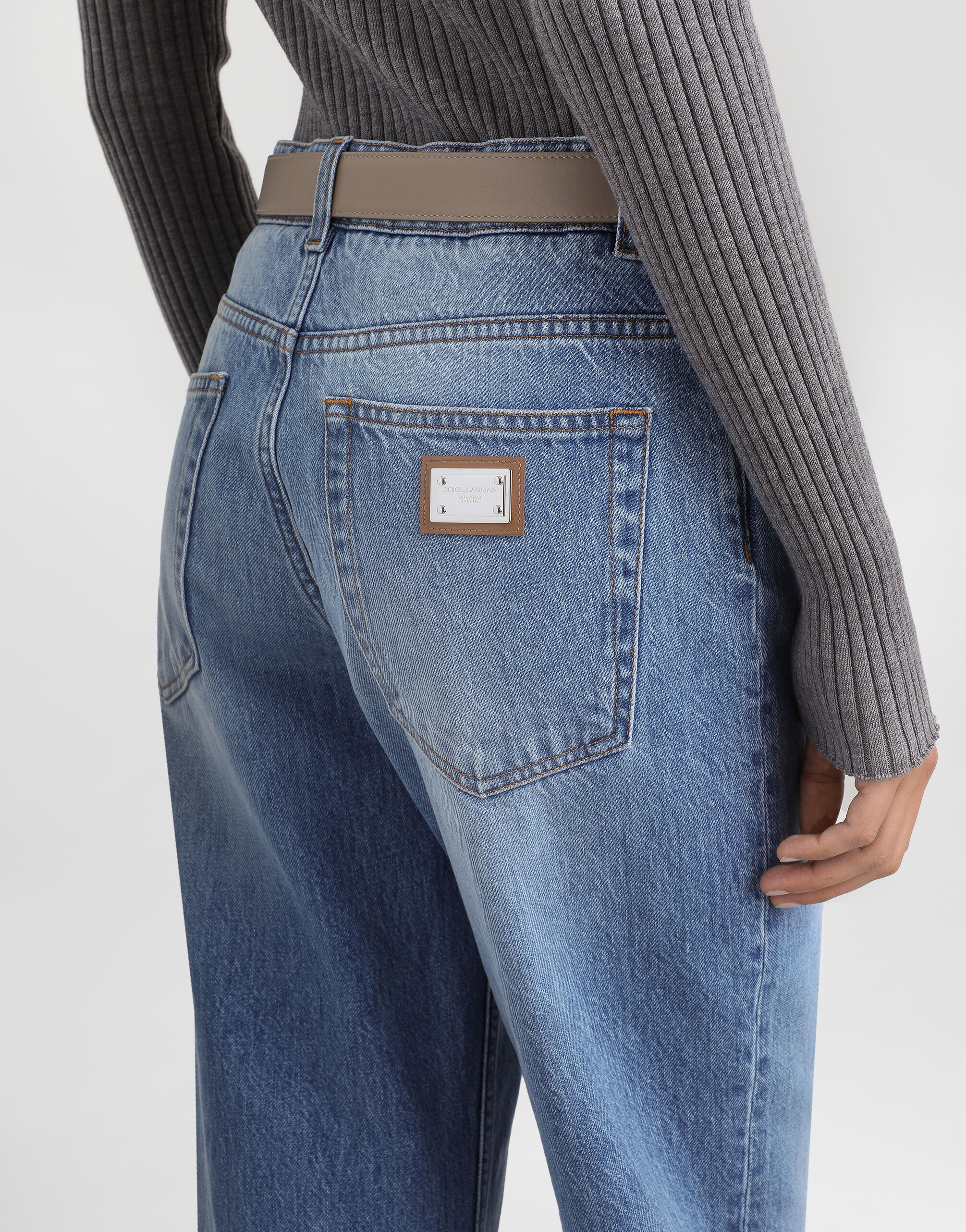 5-pocket denim trousers - 5