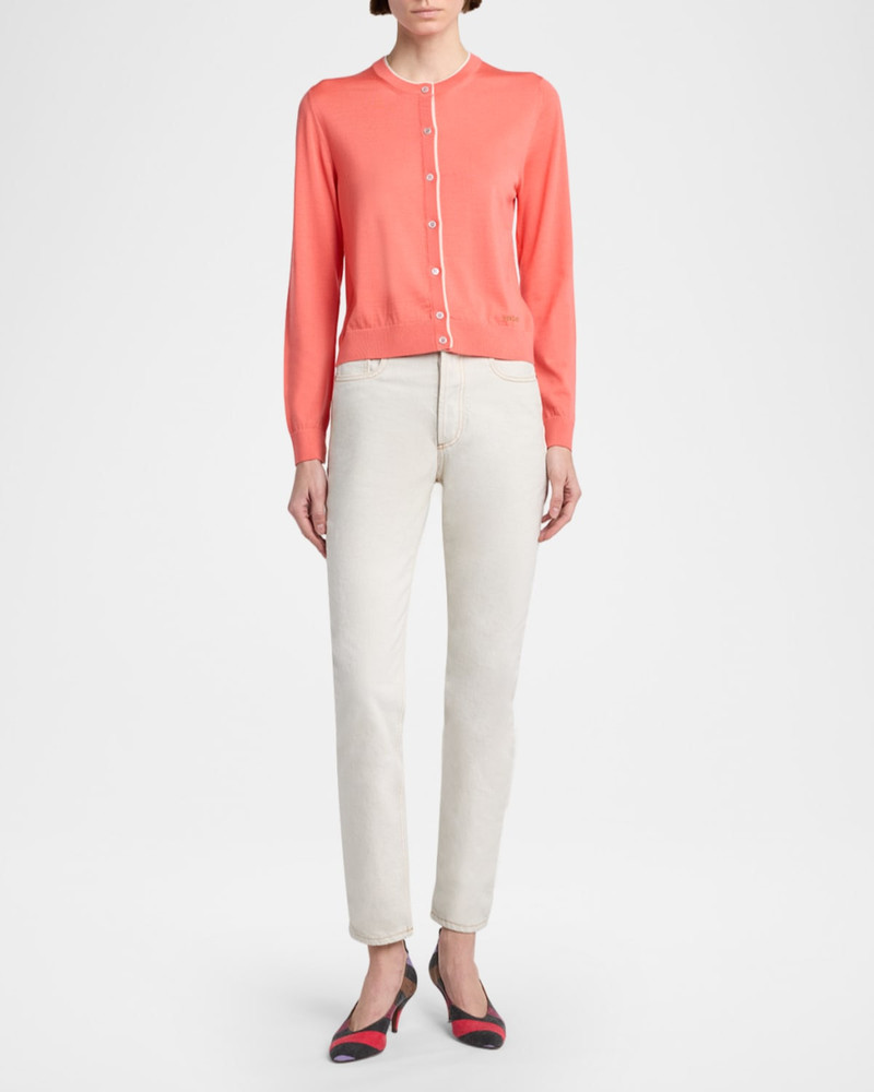 VERSACE Slim-Straight Ankle Jeans outlook
