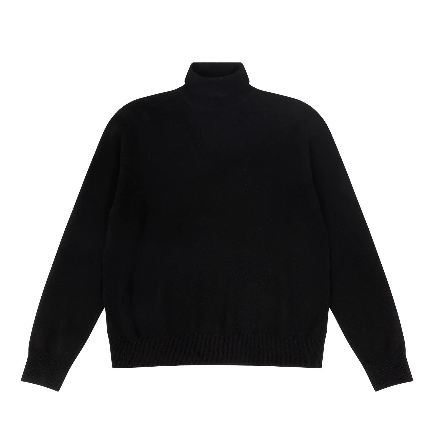 KNIT TURTLENECK BLACK - 1