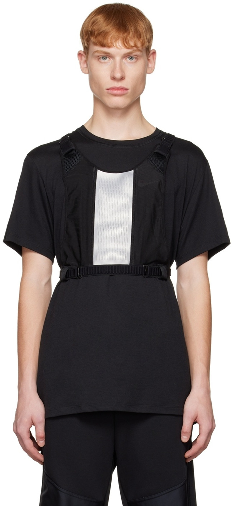 Black & Silver Keep Running Vest 1