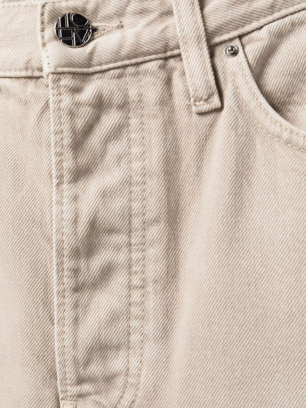 twisted seam straight-leg jeans - 5