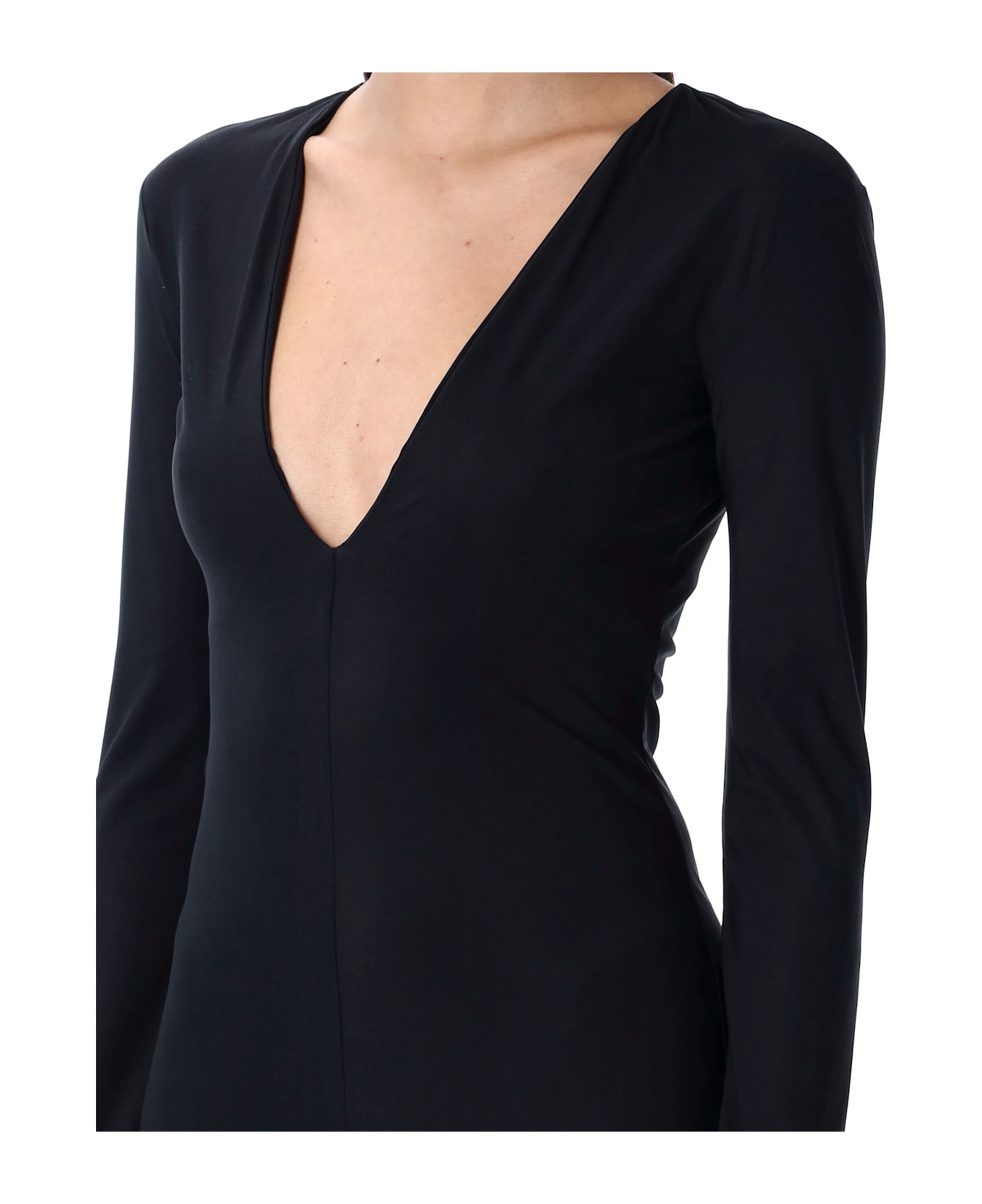 V-neck Long Dress - 3