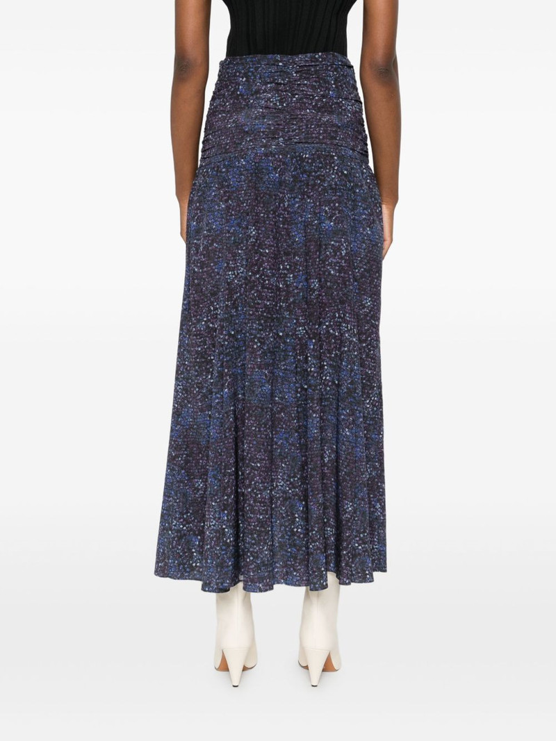 Syana gathered-print skirt 4