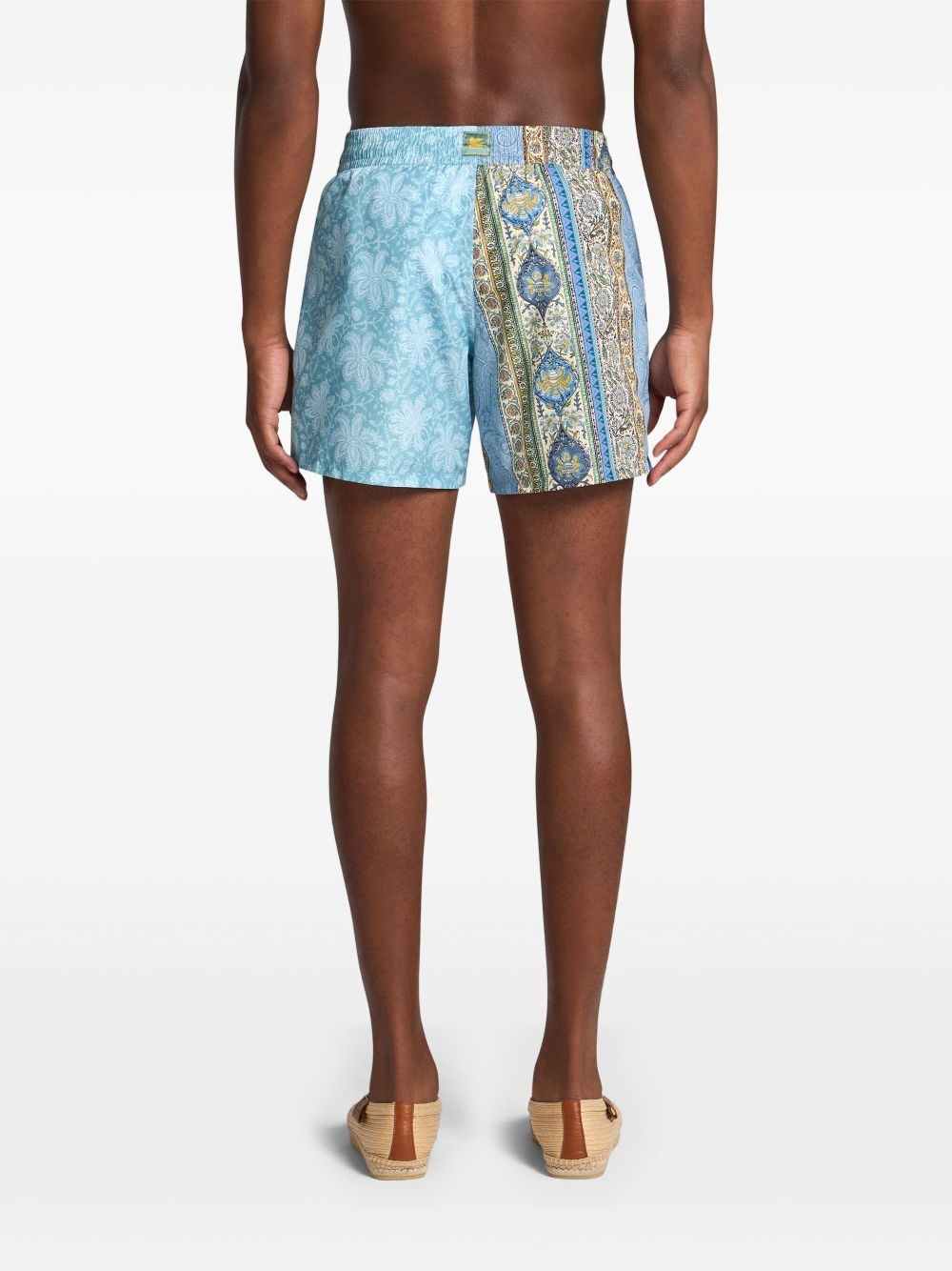 abstract-pattern swim shorts - 4