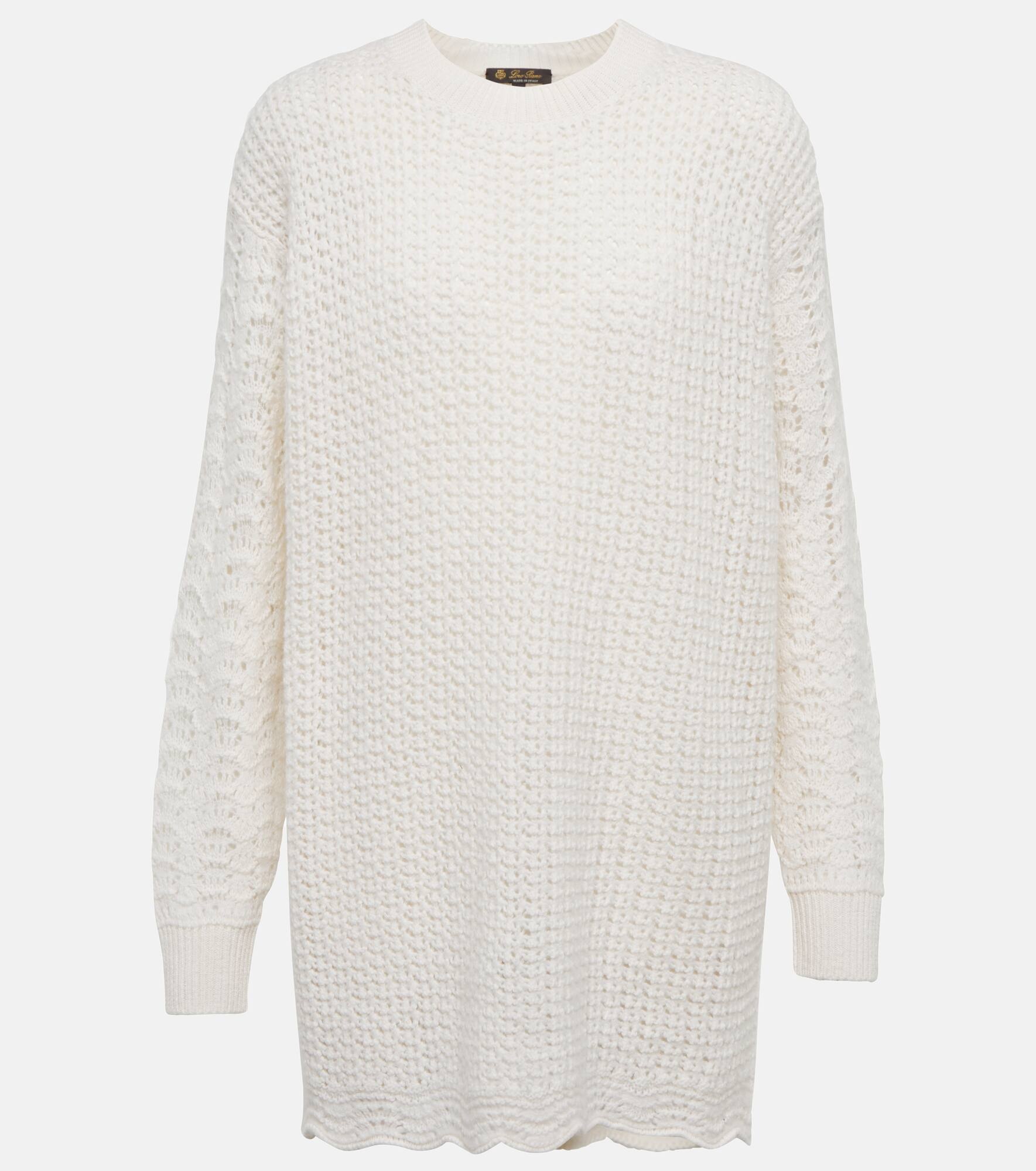 Cashmere and silk oversized sweater - 1