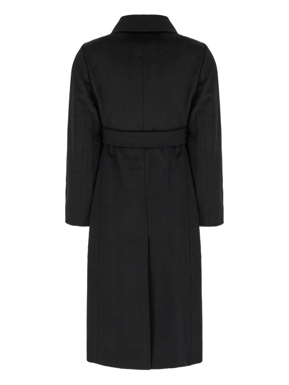 belted wool double-breasted coat - 2