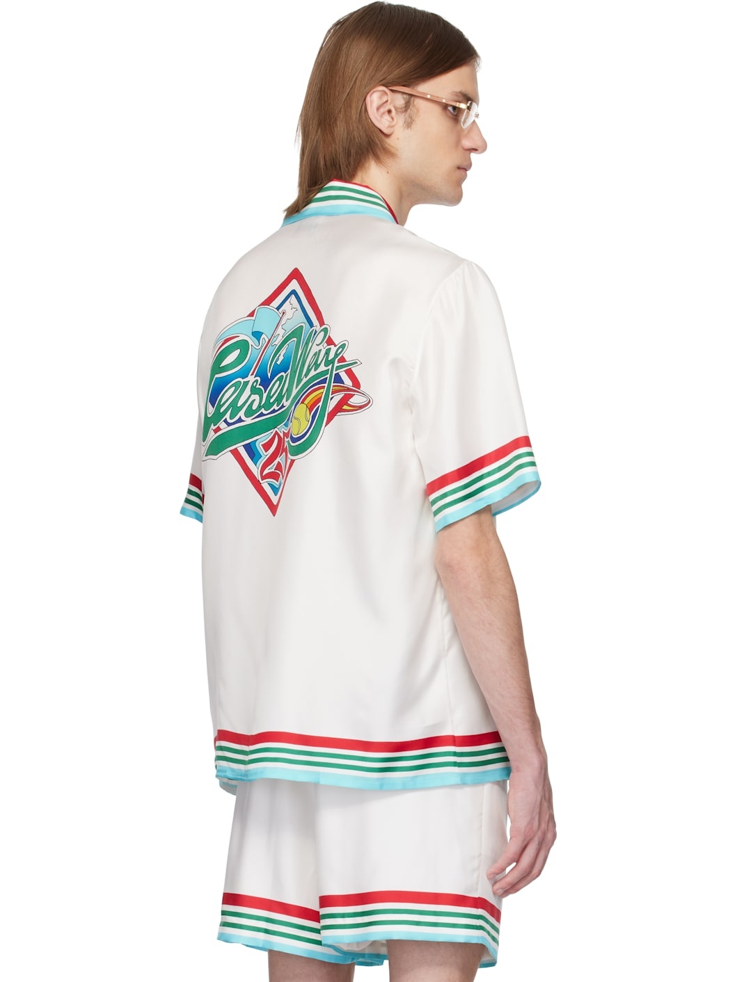 White 'Casa Way' World Series Silk Shirt - 3