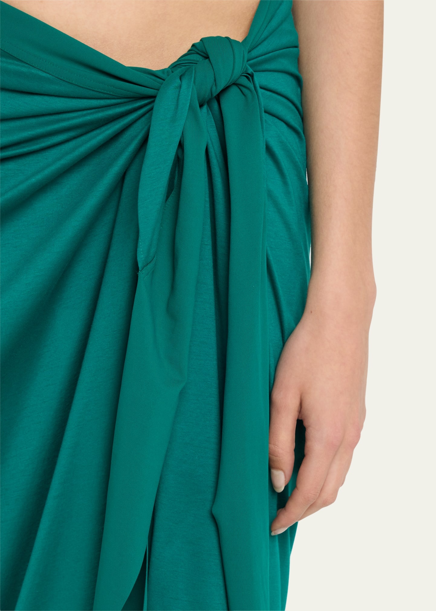 Peplum Long Sarong with Belt - 5
