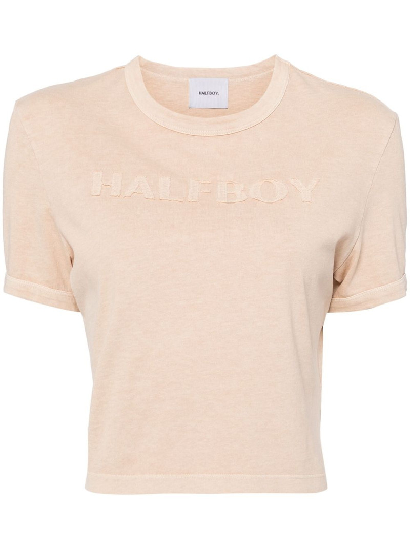 logo-patch cotton T-shirt 1