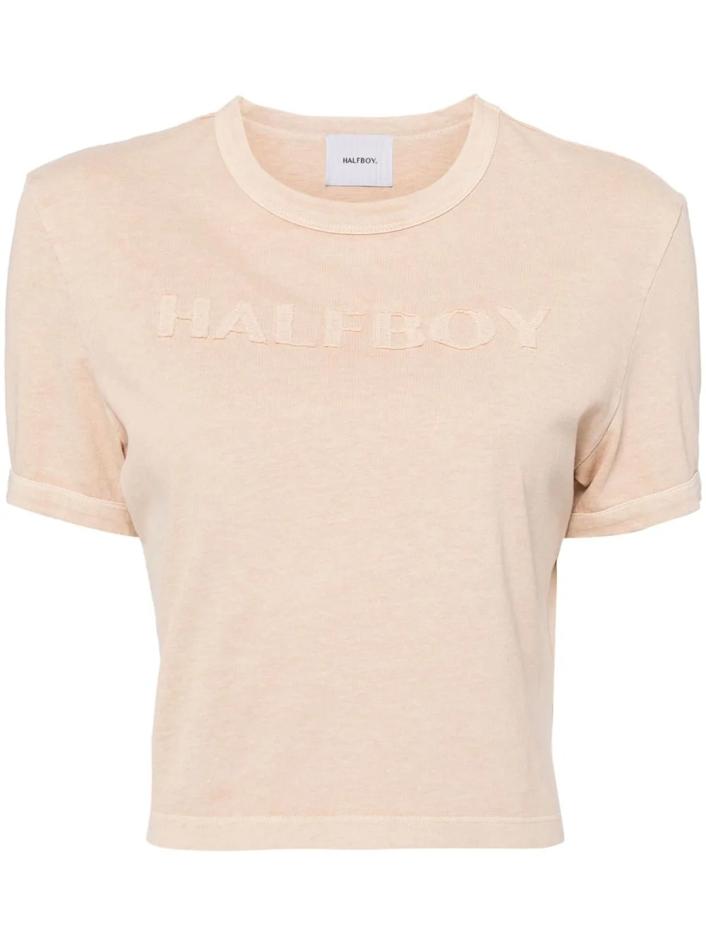 logo-patch cotton T-shirt - 1