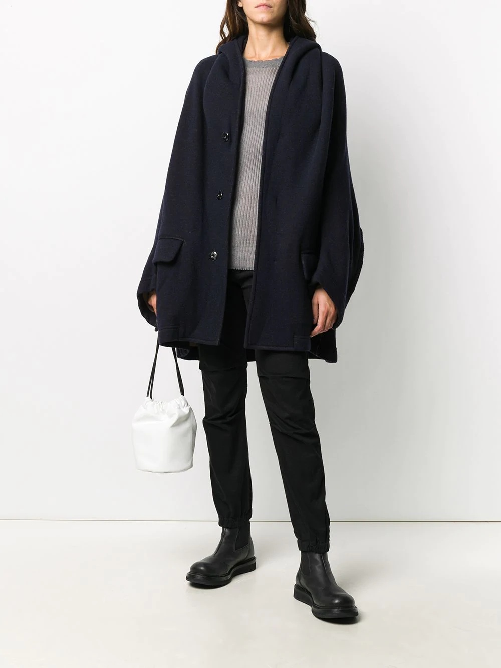 oversized hooded coat - 4