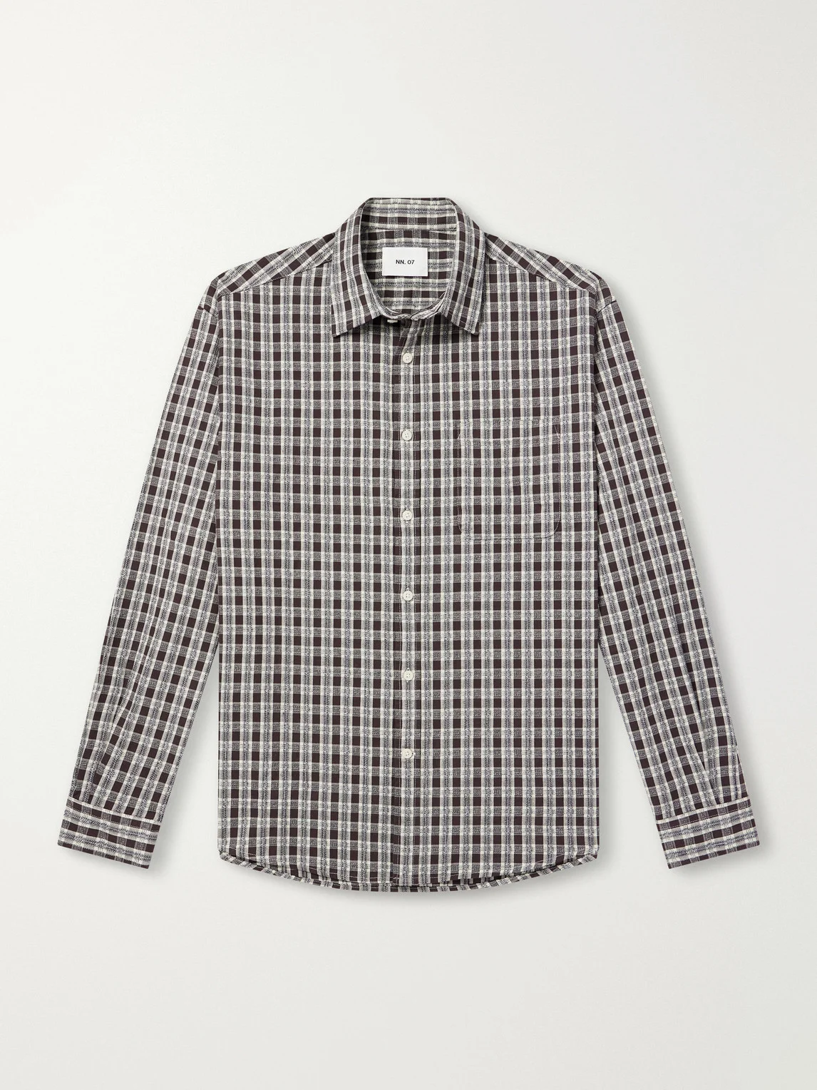 Deon 50007 Checked Mouliné Woven Organic Cotton Shirt - 1