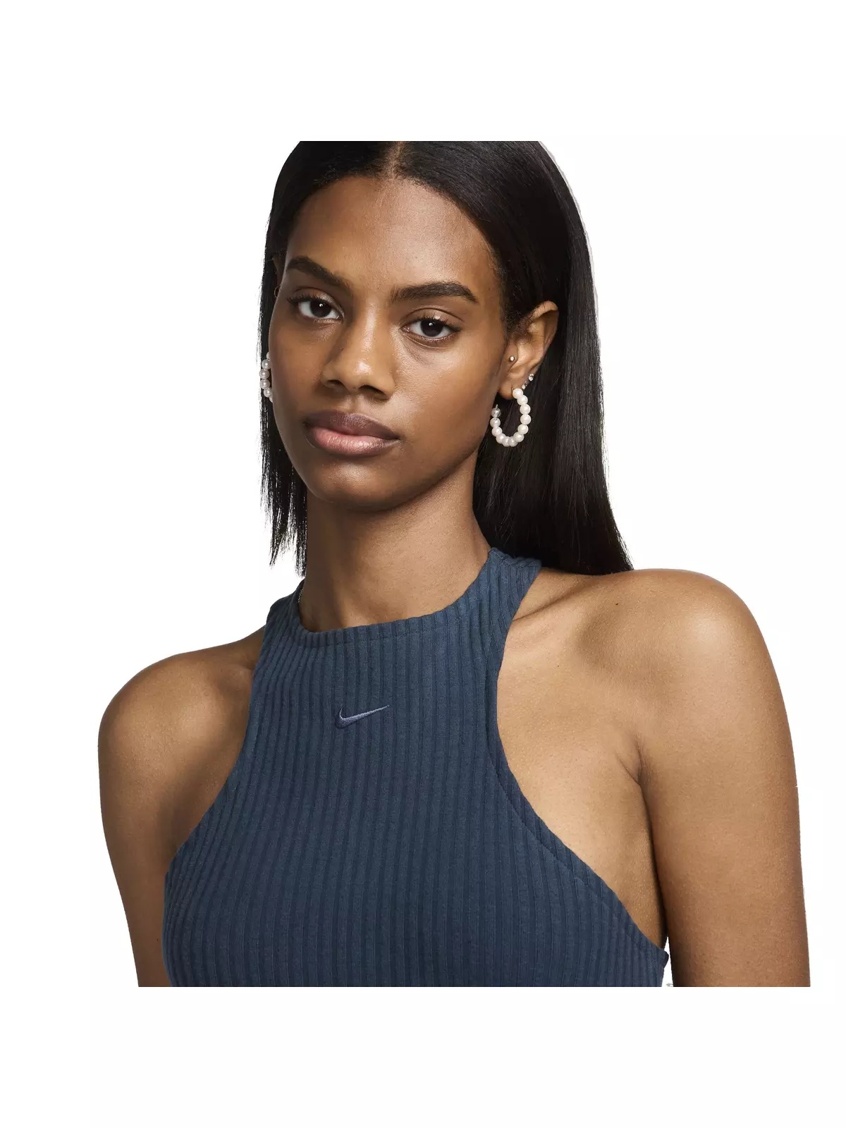 Women's Sportswear Chill Rib Slim Sleeveless Midi Dress - 3