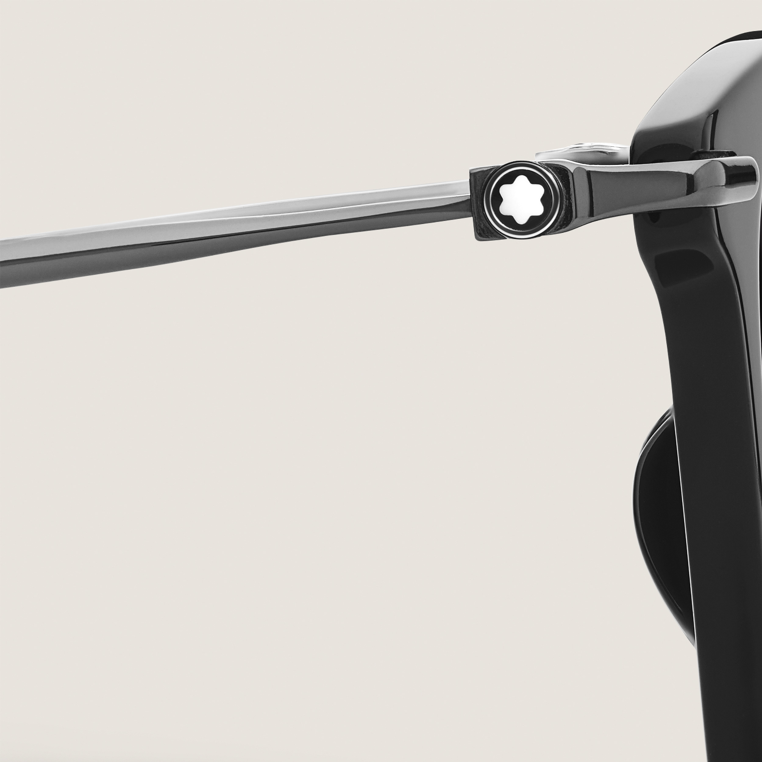 RECTANGULAR ACETATE BLACK FRAME SUNGLASSES - 3