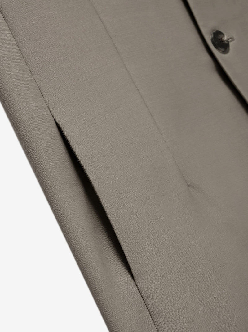 Wool Mohair Lapelless Jacket 7