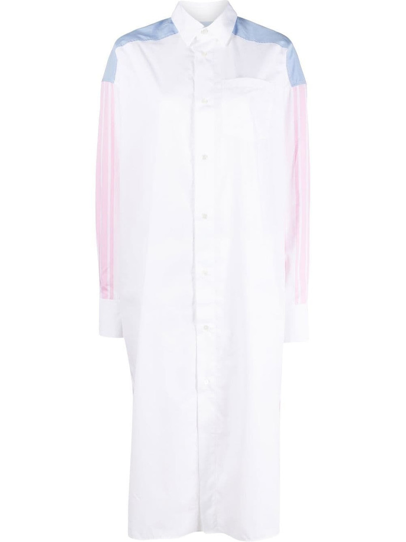 colour-block cotton shirt dress 1