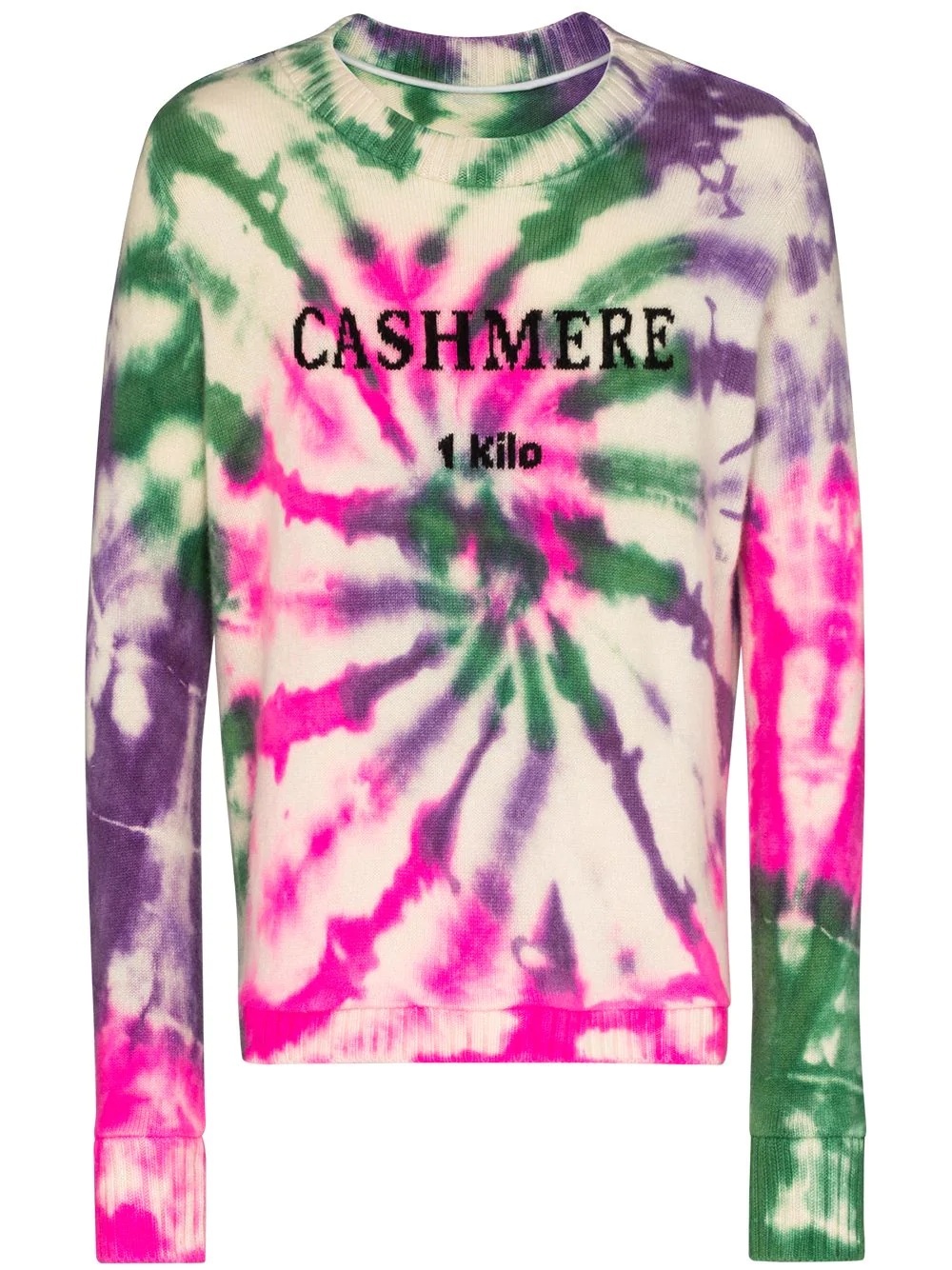 tie-dye cashmere jumper - 1