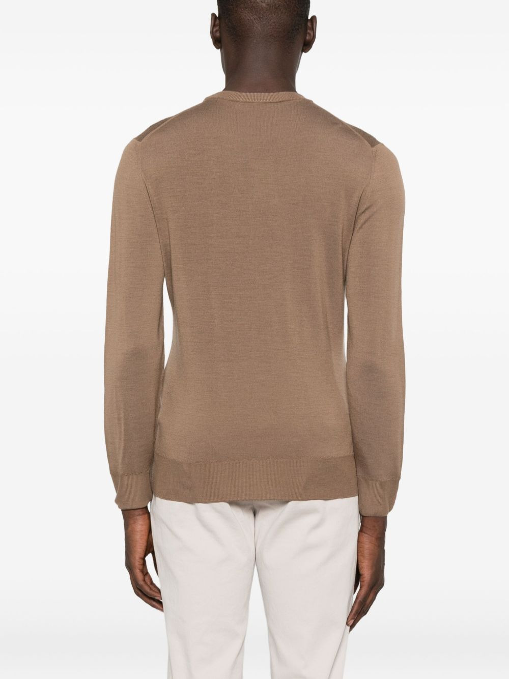 round-neck wool T-shirt - 4