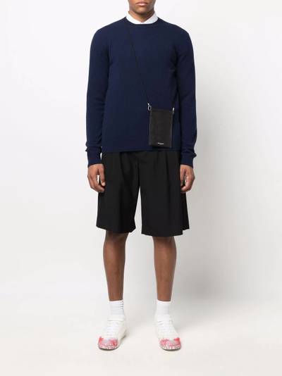 Comme des Garçons SHIRT fine-knit ribbed-trim jumper outlook