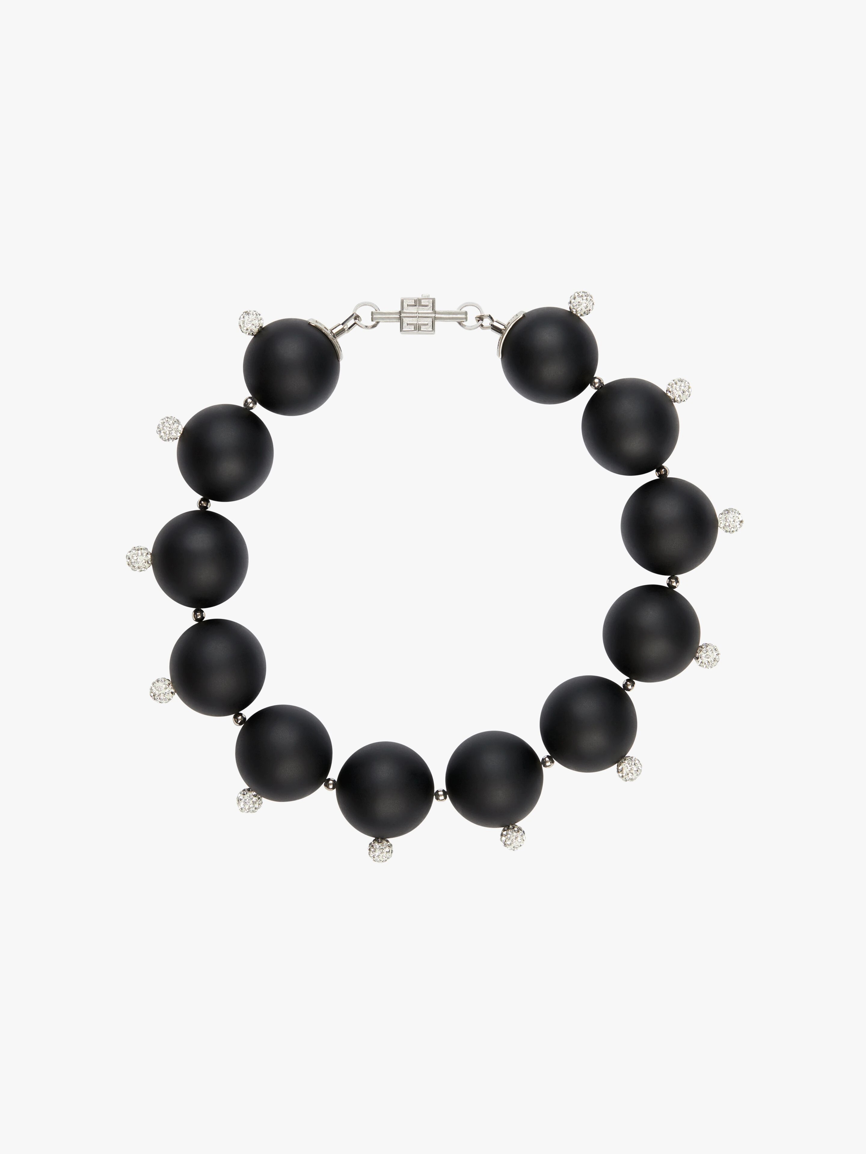 4G PEARL NECKLACE WITH CRYSTALS - 5