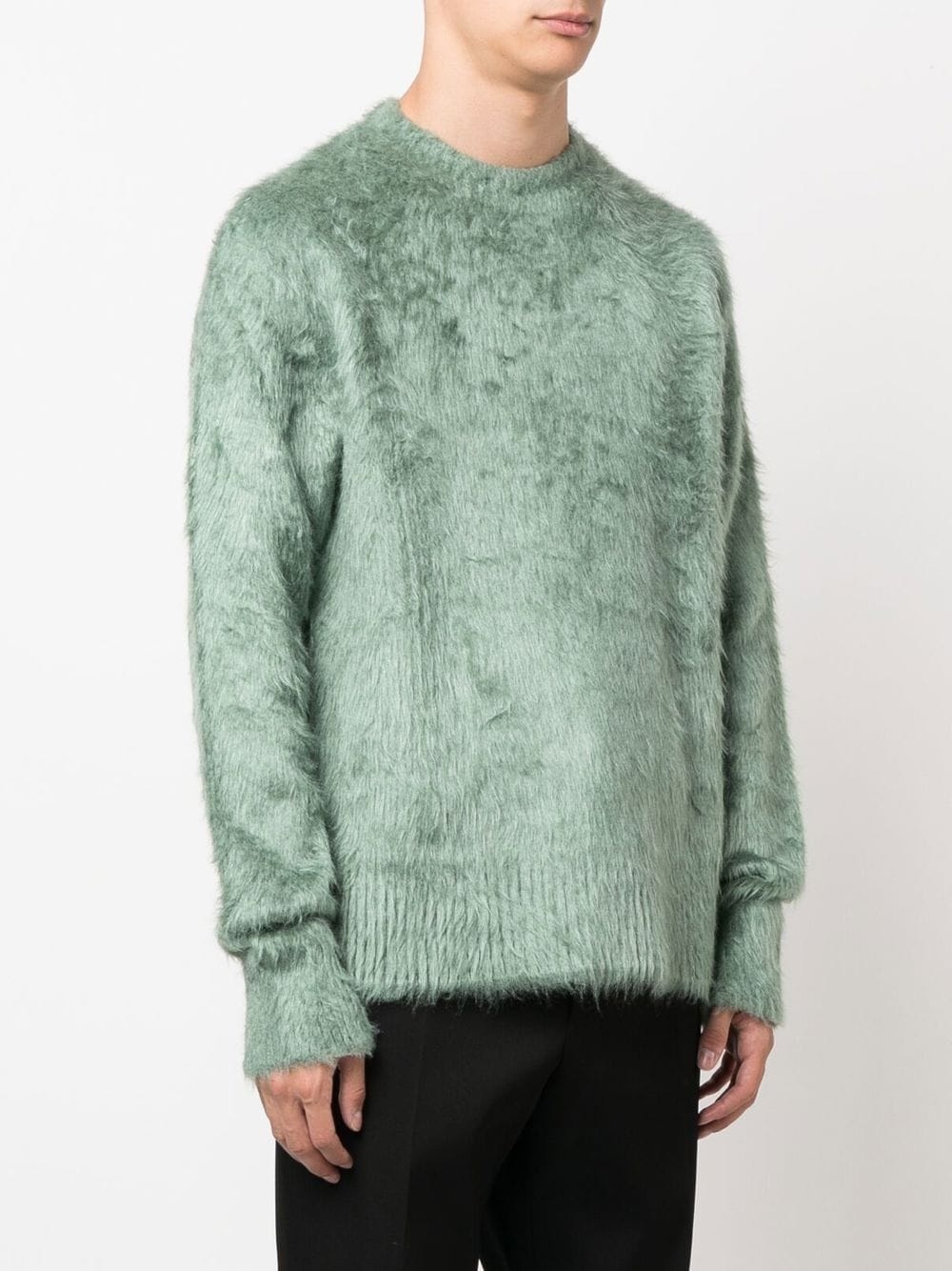 silk crew-neck jumper - 3