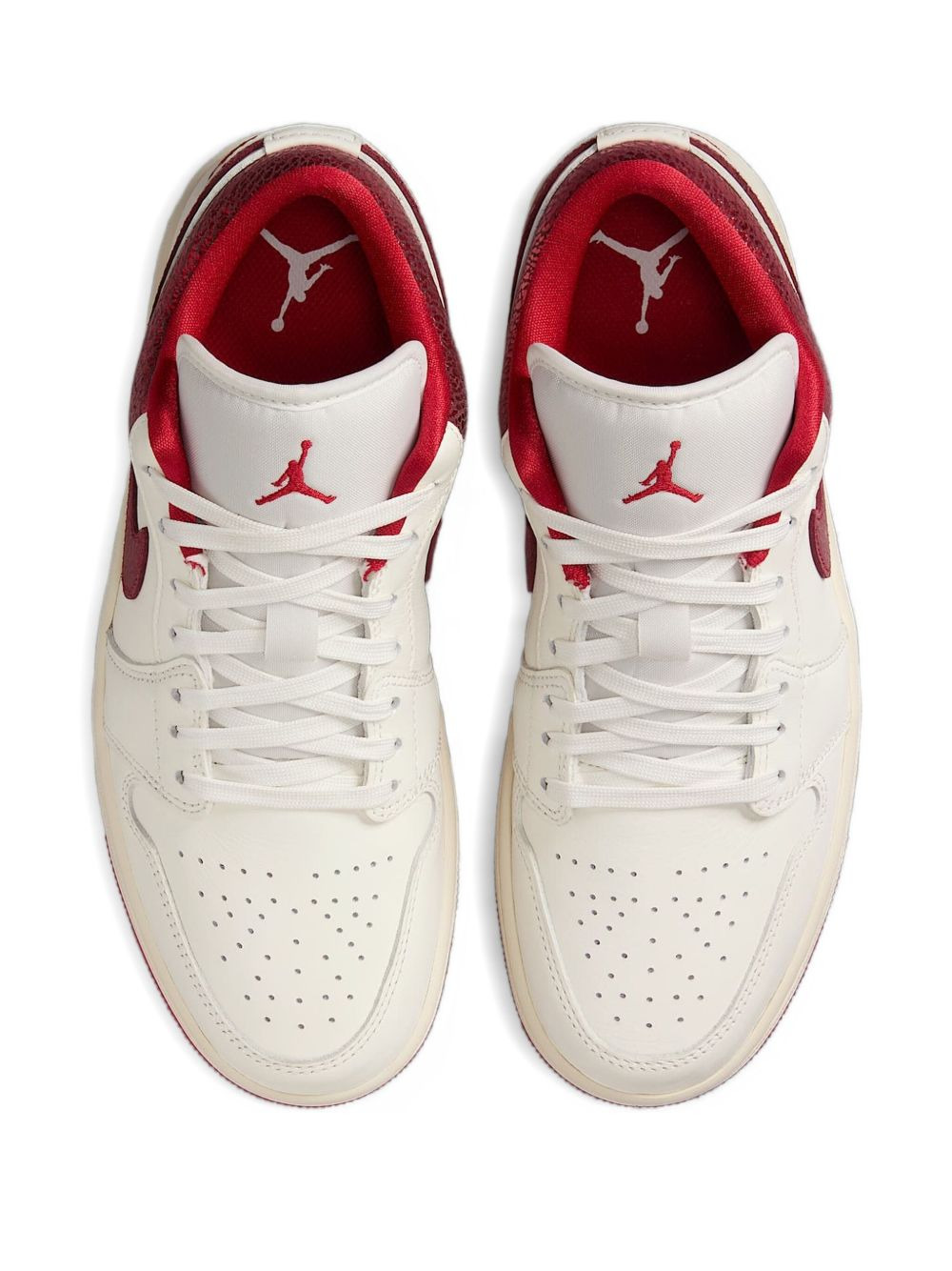 low-top leather trainers - 4