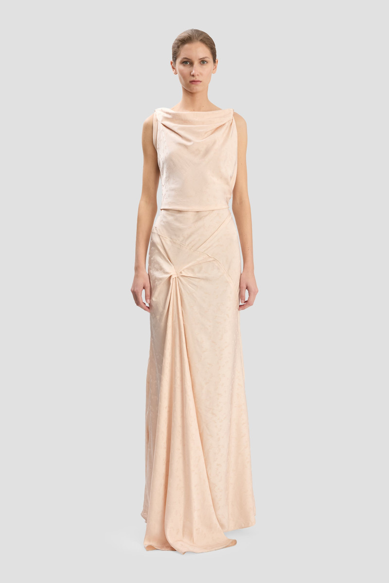 Victoria Beckham Posy Gown In Blossom outlook