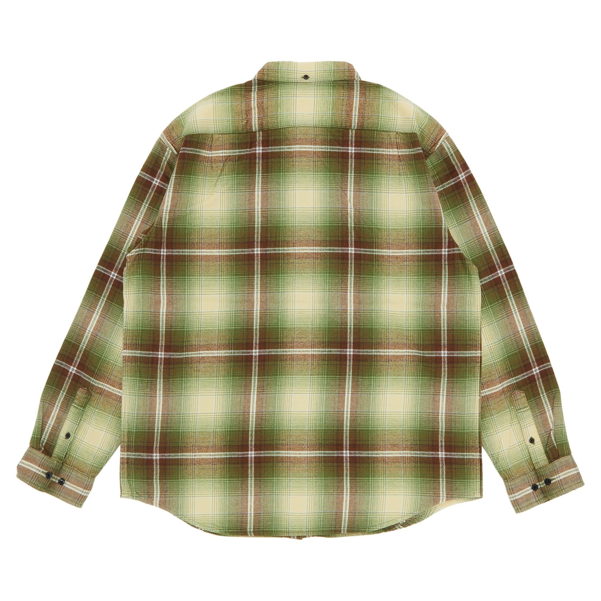 Supreme Shadow Plaid Flannel Shirt 'Green'