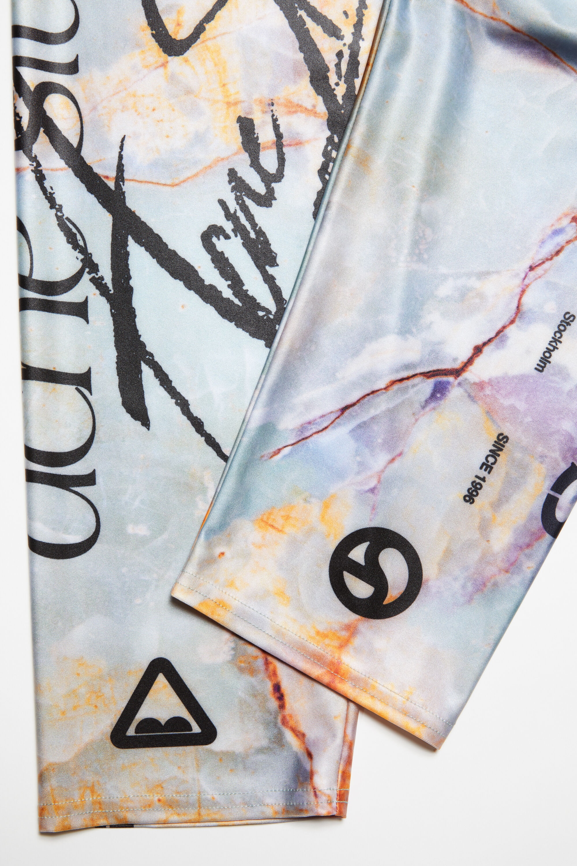 Print trousers - Pastel green - 6