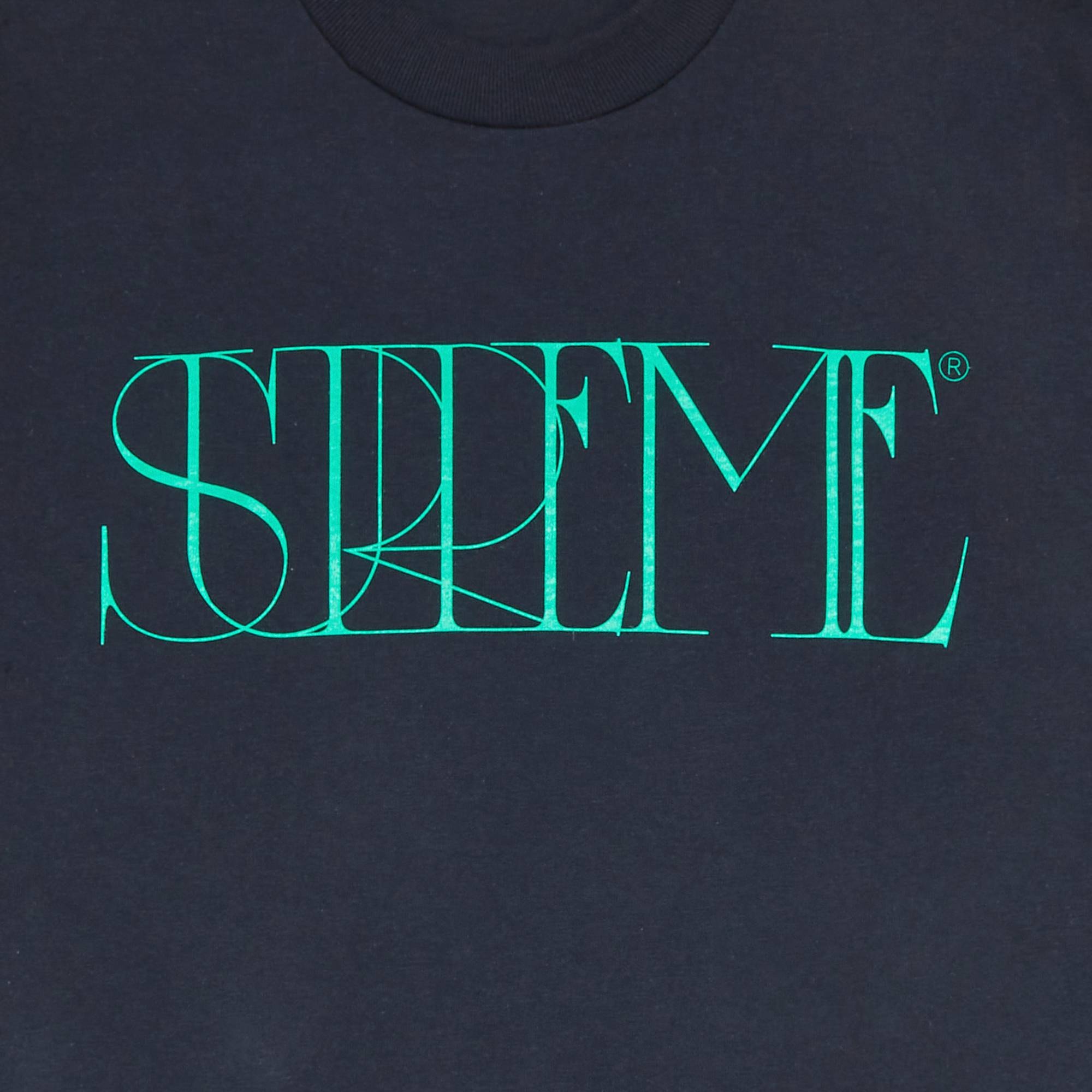 Supreme Trademark Tee 'Navy' - 3