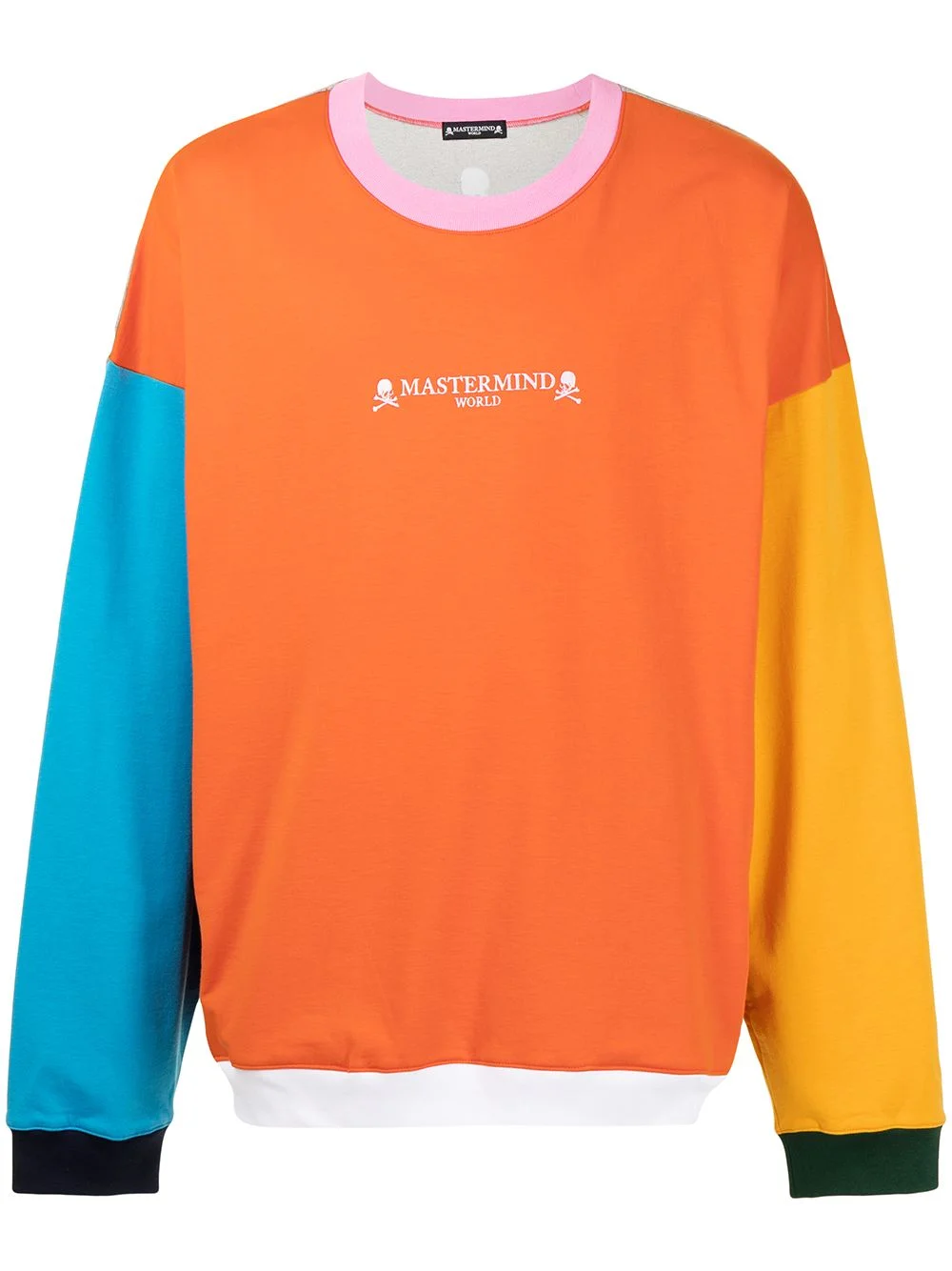 colour-block logo-print sweatshirt - 1