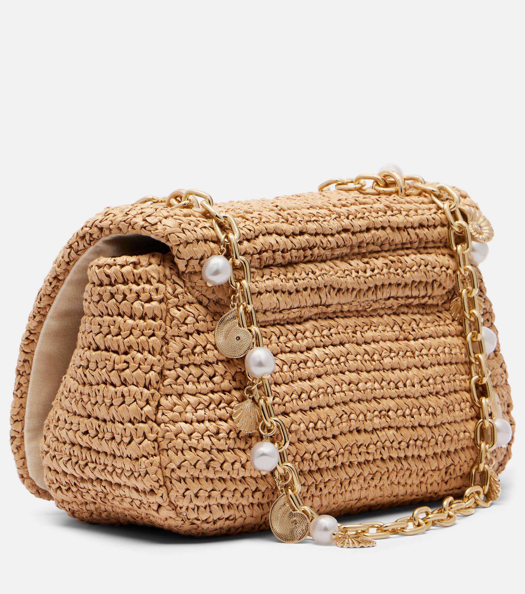 Bow Small woven shoulder bag - 4