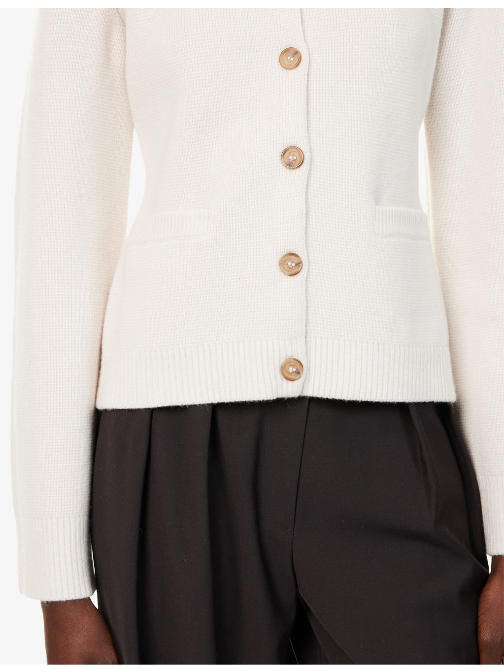Cooper Round-Neck Wool And Cashmere Cardigan - 5