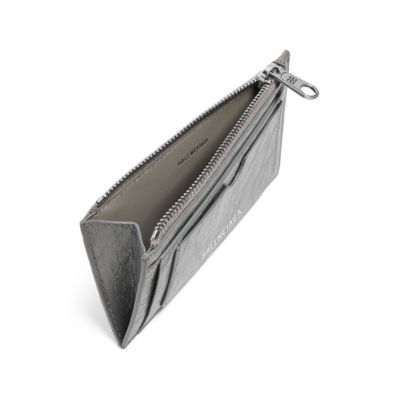 BALENCIAGA Men's Superbusy Long Coin And Card Holder in Balenciaga Grey outlook
