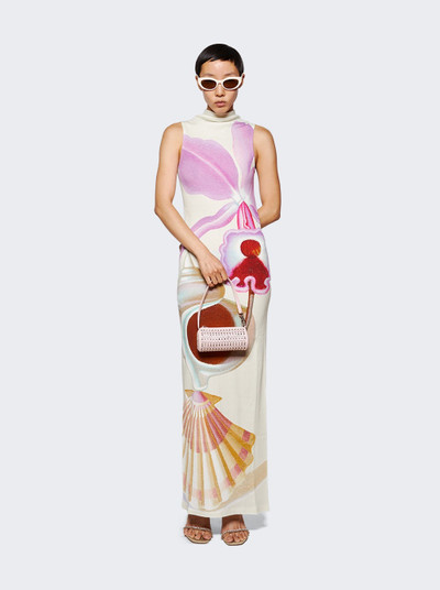 Loewe Maruja Mallo Print Tube Dress White And Multicolor outlook