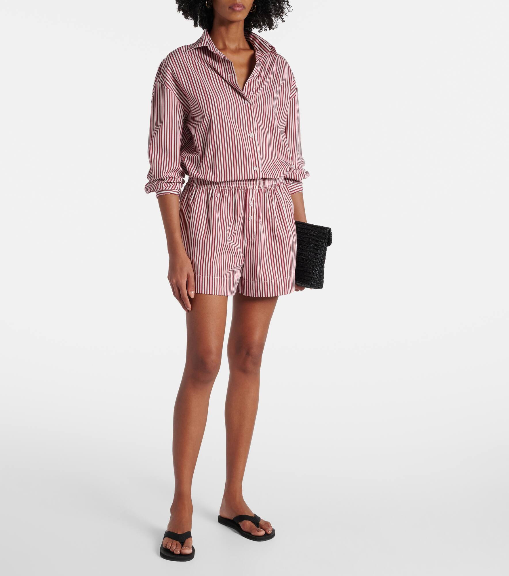 Lonia striped cotton shorts - 2