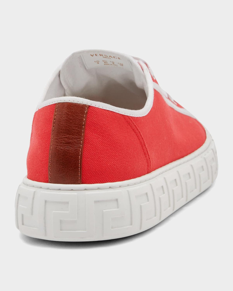 Men's Greca Canvas Sneakers 3