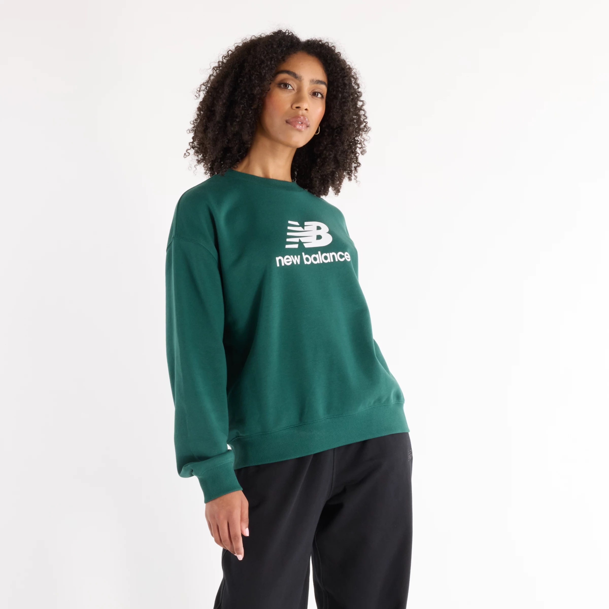 Women's Sport Essentials French Terry Logo Crew Shirt - 1