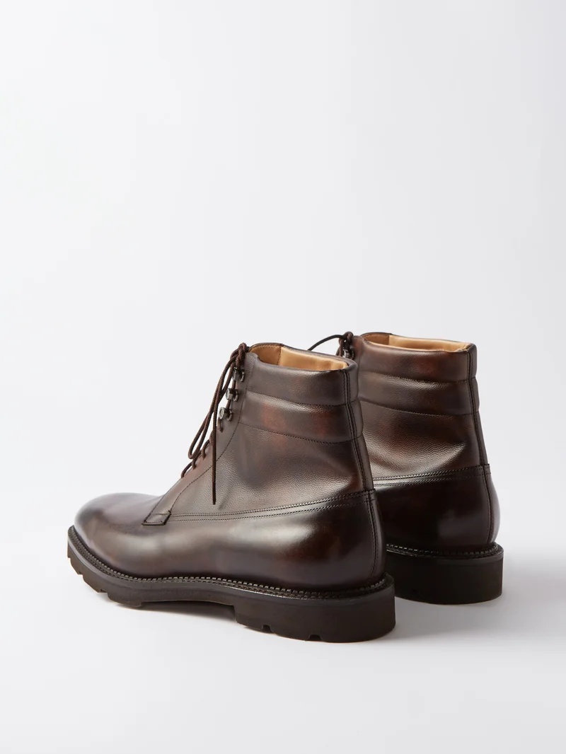 Alder leather lace-up boots - 6