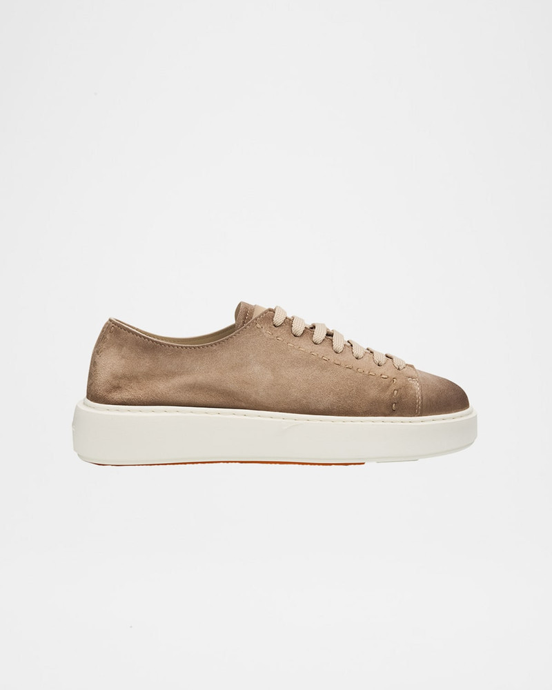 Clean Icon Suede Low-Top Sneakers 1